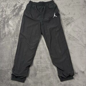 Jordan Pants Kids XL Black Jumpman Logo NBA Basketball Track Warm Up Polyester